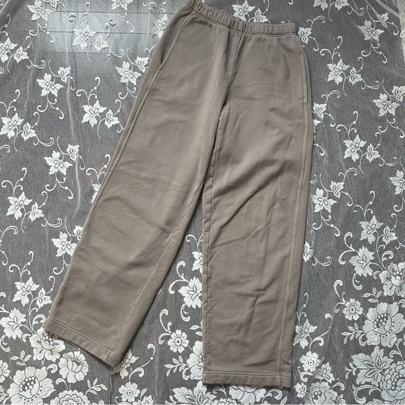 Aritzia Wilfred Free Gemini Fleece Wide Leg Sweatpants Sz Small - Picture 4 of 11